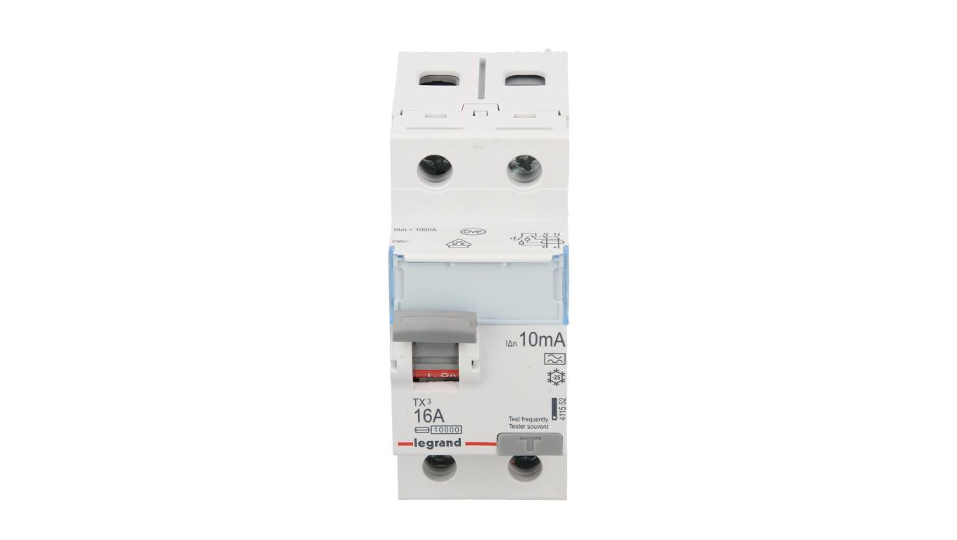 Wyłącznik różnicowoprądowy 2P 16A 0,01A typ A P302 TX3 411552