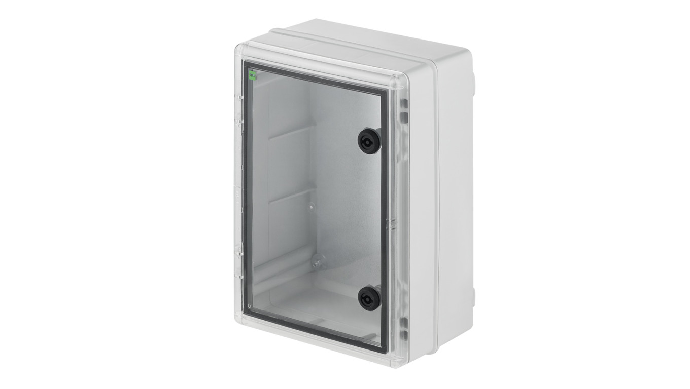 INDUSTRIAL Szafka rozdzielcza hermetyczna SR2 252x352x162mm 400V IP65 transparentna 2754-01