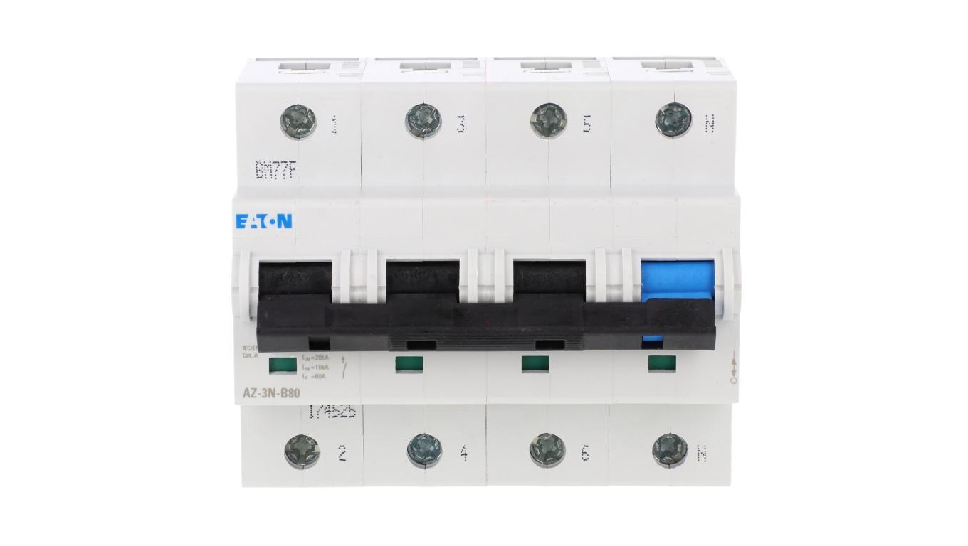 Wyłącznik nadprądowy 3P+N B 80A 25kA AC AZ-3N-B80 174525