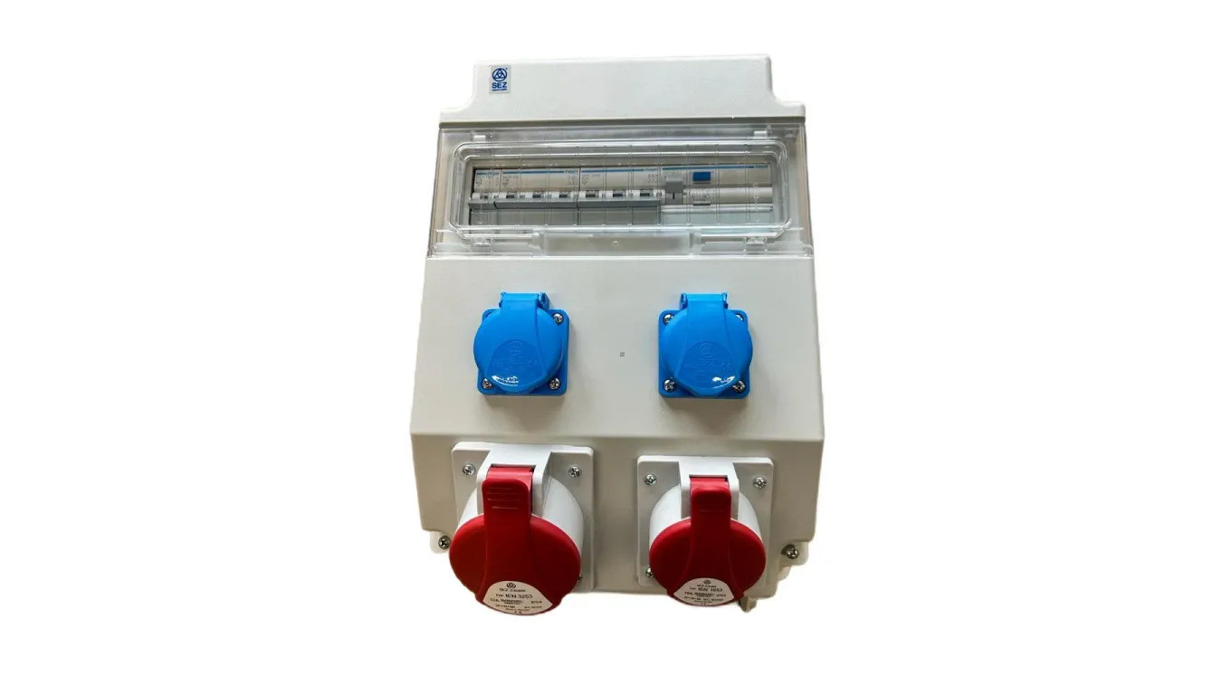 Rozdzielnica elektryczna CEE 32A 16A 2x 230V z bezpiecznikami HAGER FI 96H-3