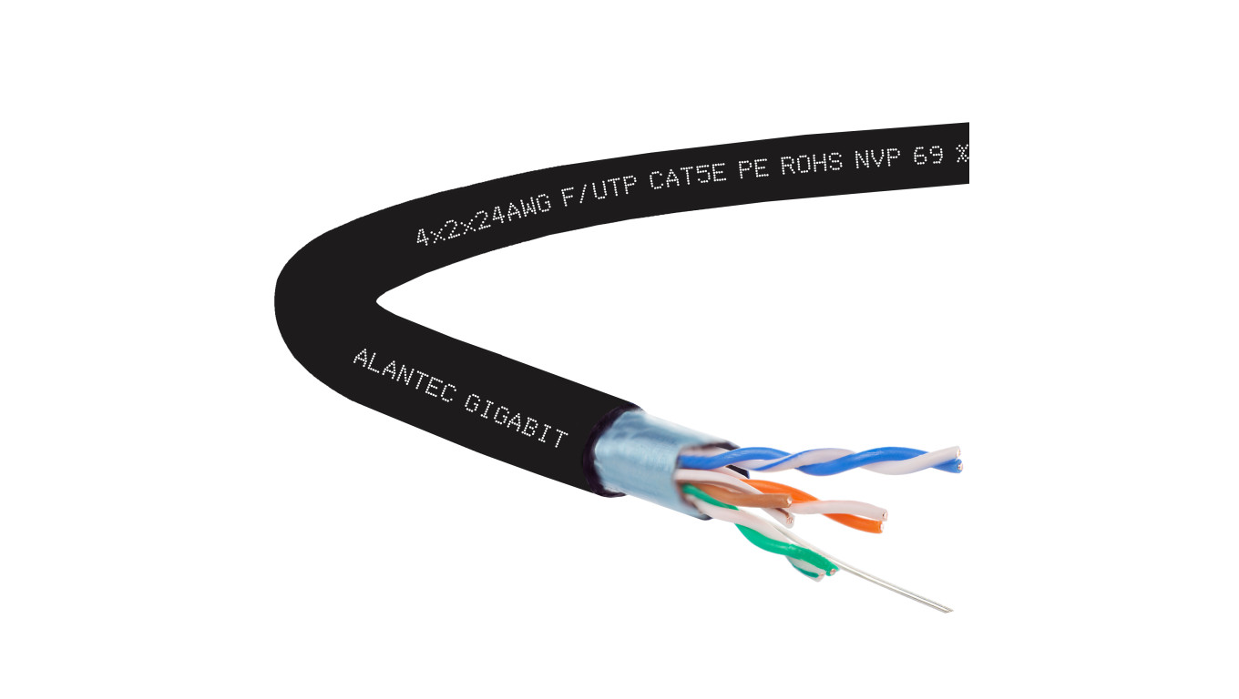 Kabel zewnętrzny FTPz kat.5e F/UTP 4x2x0,5 Alantec /500m/