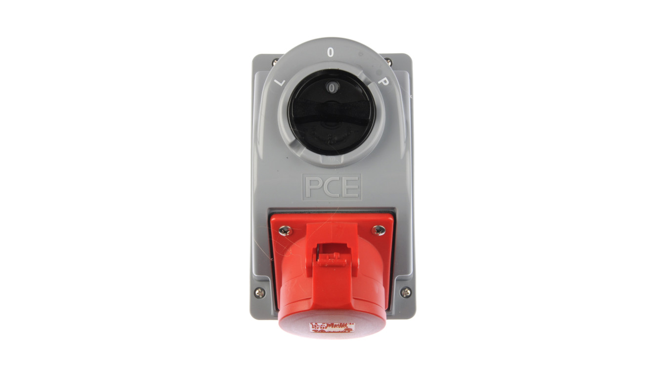 Gniazdo stałe z wyłącznikiem L-0-P 32A 5P 400V IP44 COMBO-POL 960625401W
