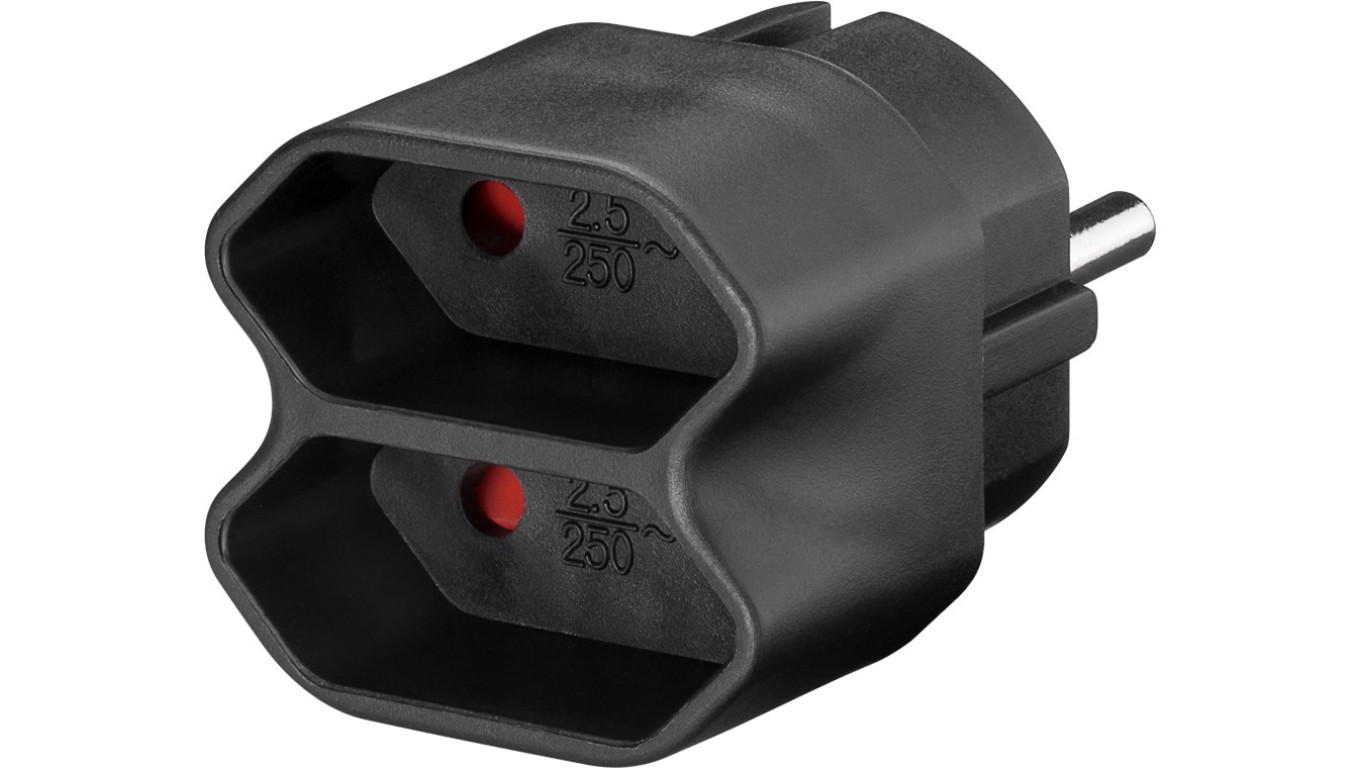 Adapter gniazda - Wersja kolorystyczna Czarny