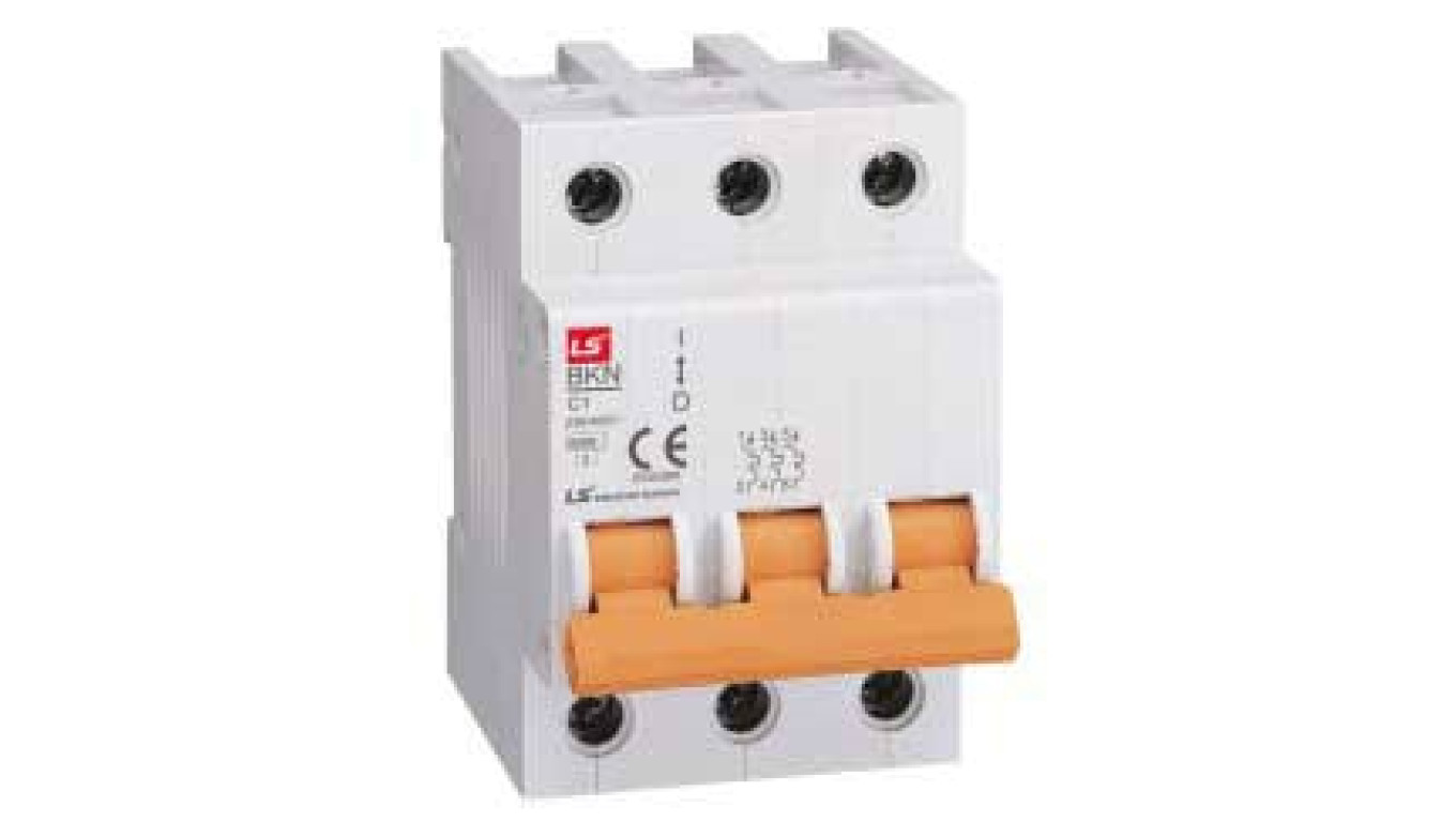 Wyłącznik nadprądowy 1,5 modułu 3P C 125A 10kA AC BKH-C-125-3 06110348R0