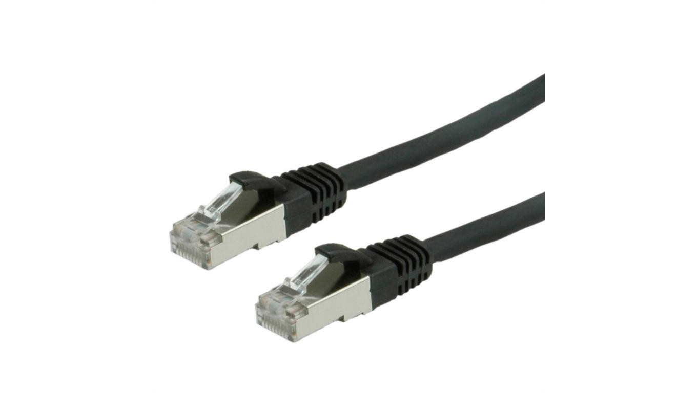 VALUE Kabel krosowy kat. 6 (klasa E) S/FTP (PiMF), LS0H, czarny, 3 m