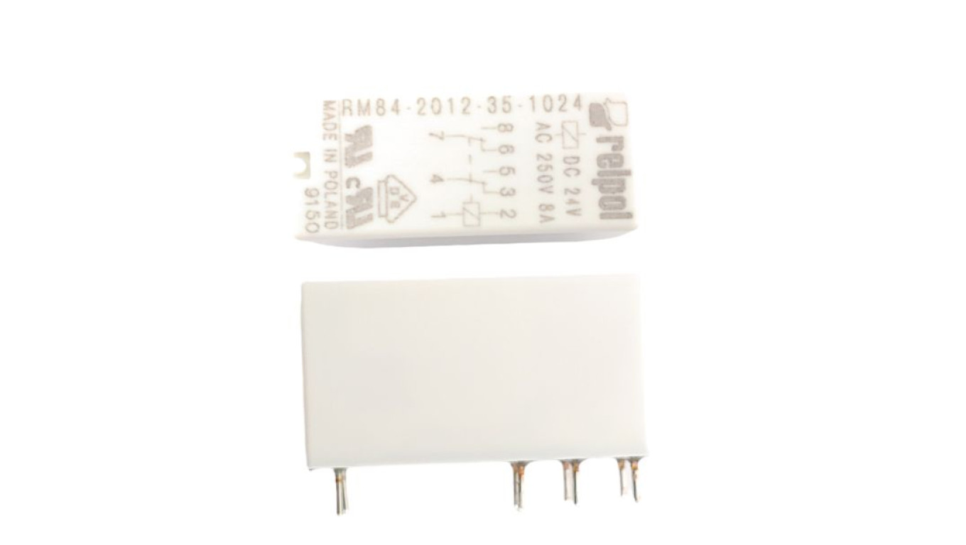 Przekaźnik miniaturowy 2P 8A 24V DC PCB AgNi RM84-2012-35-1024 600336