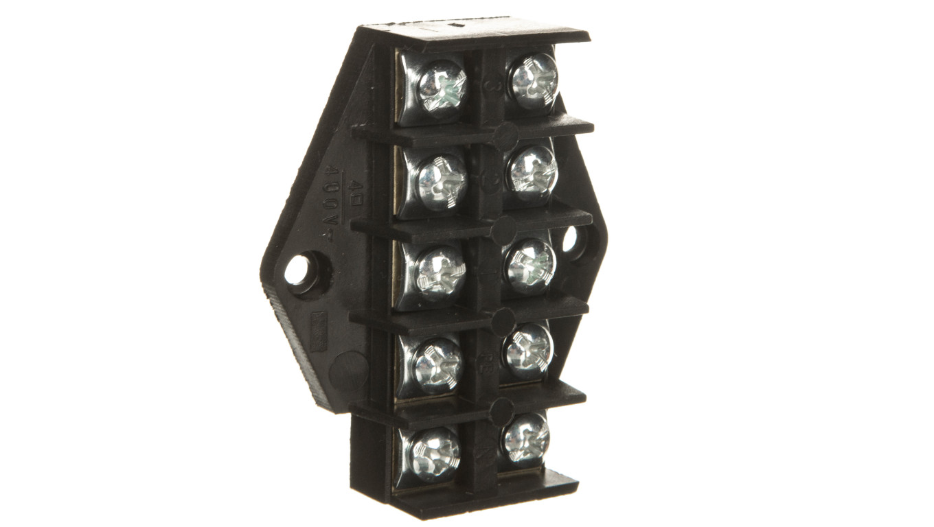 Płytka odgałęźna ZPT5 /4.0mm2/ 5-torów czarna ZPT5-4.0 83004007
