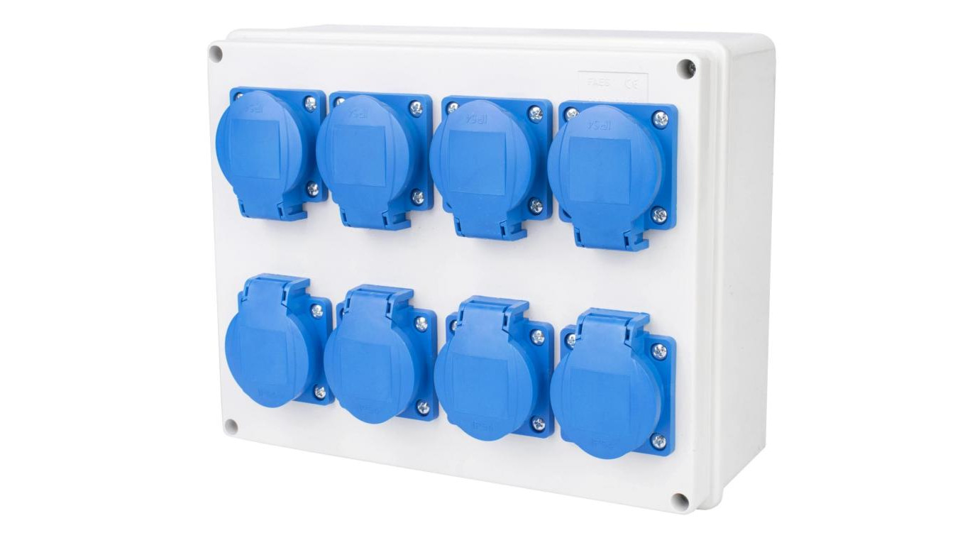 VIPLAST Rozdzielnica Gniazdo 8x250V