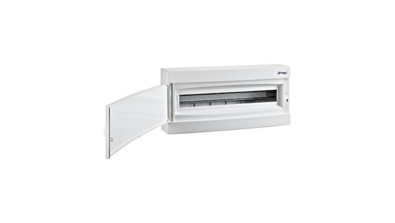 Obudowa natynkowa 1x24 IP40, drzwi białe