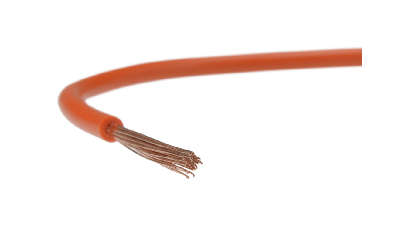 Przewód instalacyjny H05V-K / LgY 1 500V pomarańczowy linka giętka Elektrokabel /100m/
