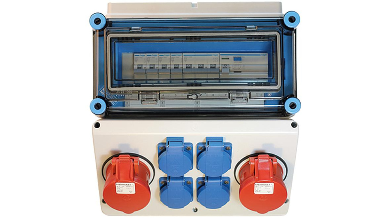 Rozdzielnica gniazdowa 2x16A 400V 4x16A 230V IP65 Mi-GN/Z 400001 HENSEL