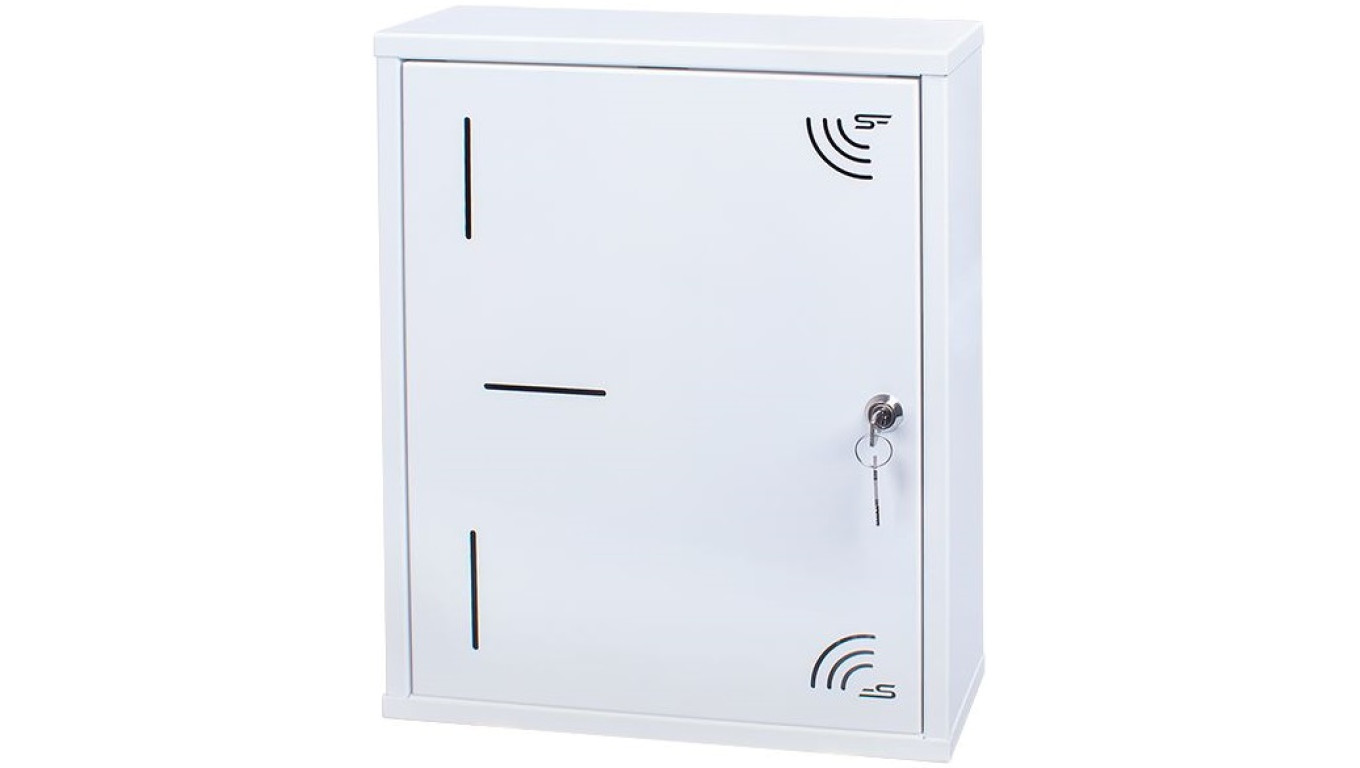 Szafka multimedialna lokalowa 340x420x90mm biała natynkowa