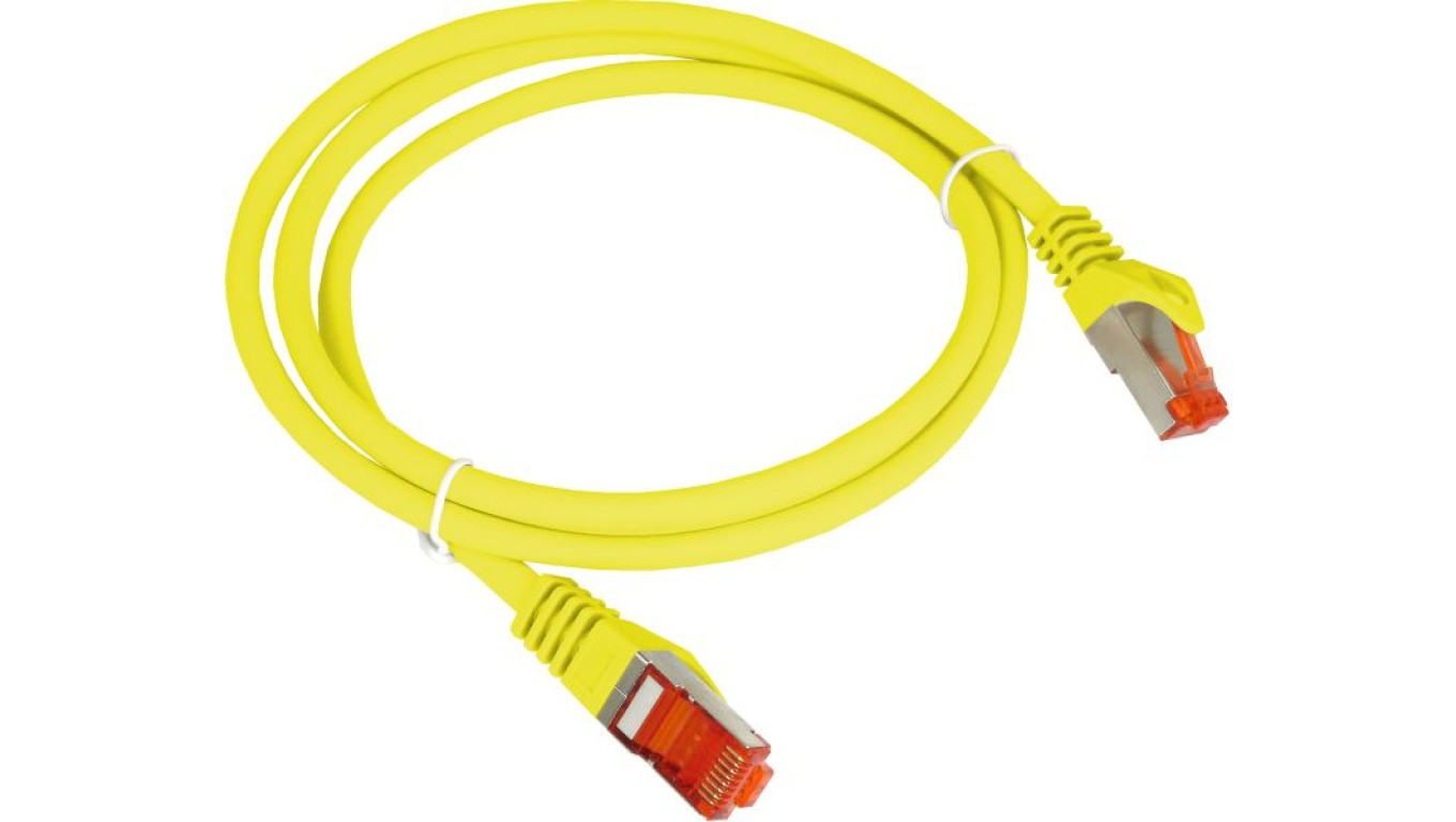 Patch-cord S/FTP kat.6A LSOH 1.0m żółty KKS6AZOL1.0