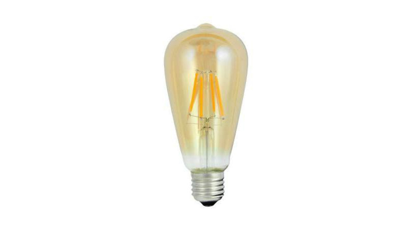 Żarówka E27 ST64 filament led 4W 2000K RETRO Vintage Amber 320lm