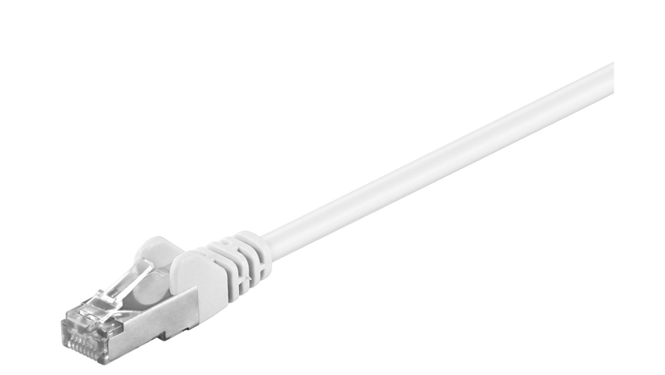 CAT 5e Kabel łączący, SF/UTP, biały - Długość kabla 1.5 m