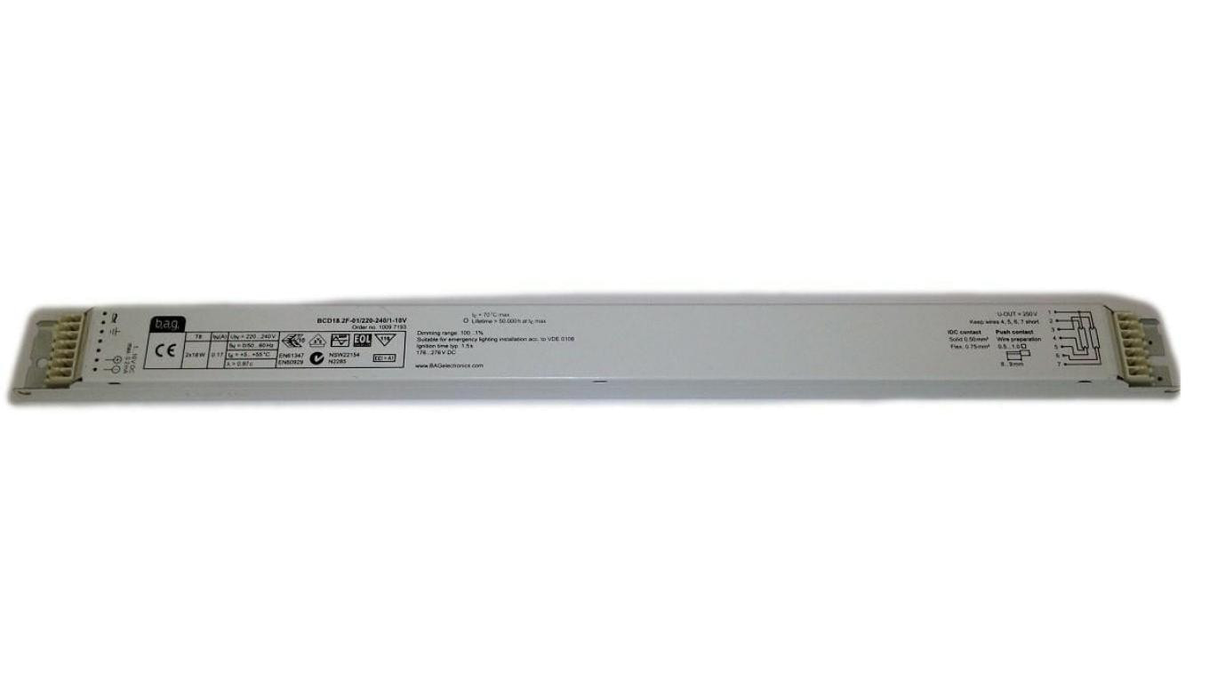 Statecznik elektroniczny T8 2x18W 1-10V BAG