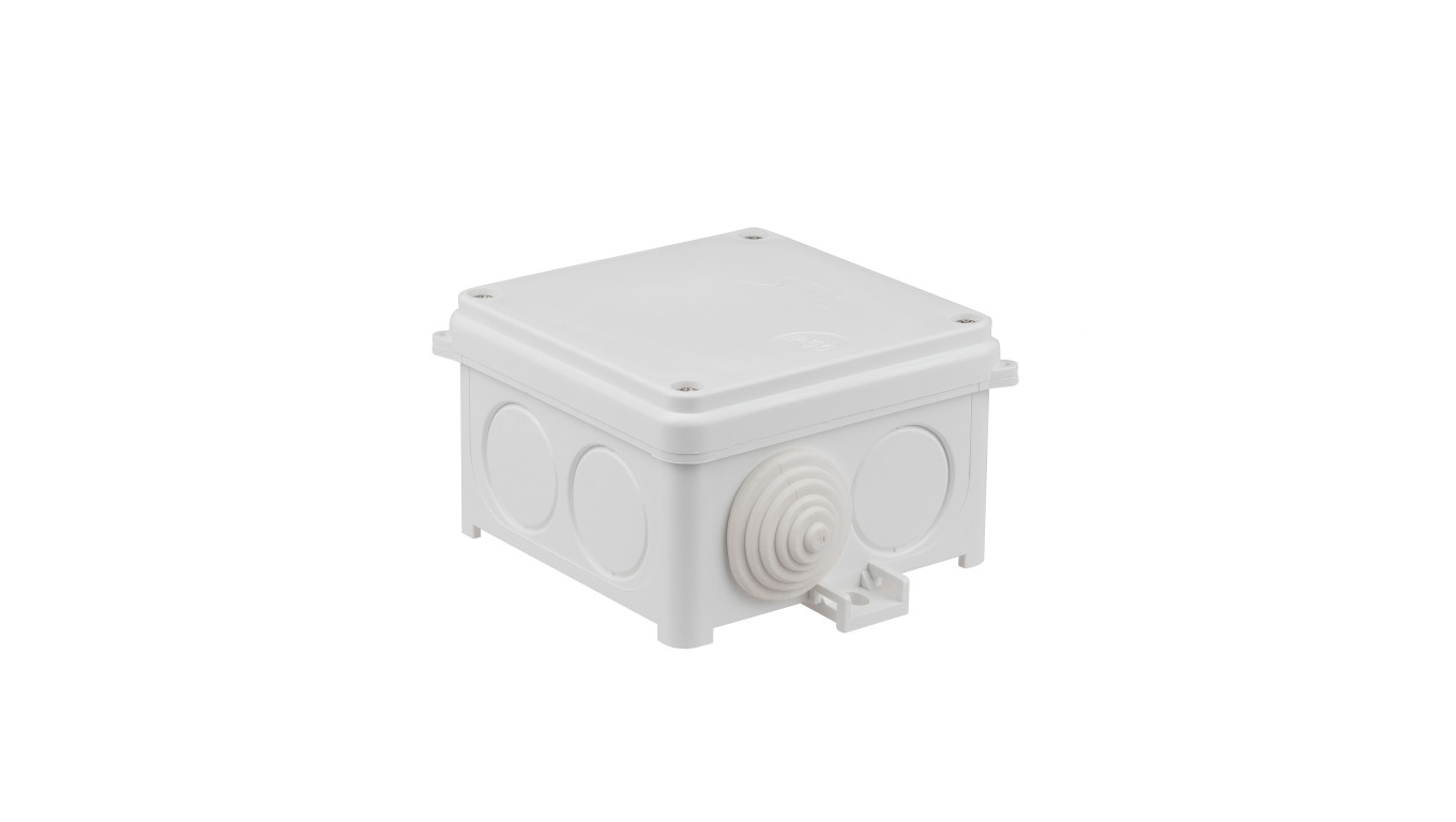 Puszka n/t hermetyczna pusta 88x88x55mm IP55 biała odporna na UV N80x80 35110206