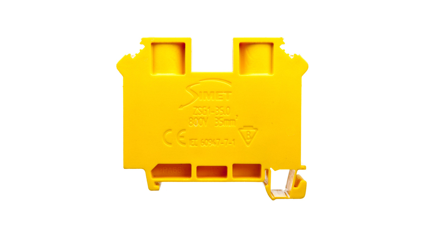 Złączka szynowa gwintowa 2-przewodowa 35mm2 żółta ZSG1-35.0 12701314