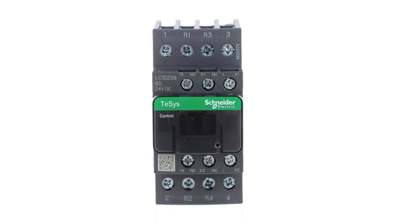 TeSys Deca Stycznik mocy 25A 2Z 2R 24V DC 1Z 1R LC1D258BD
