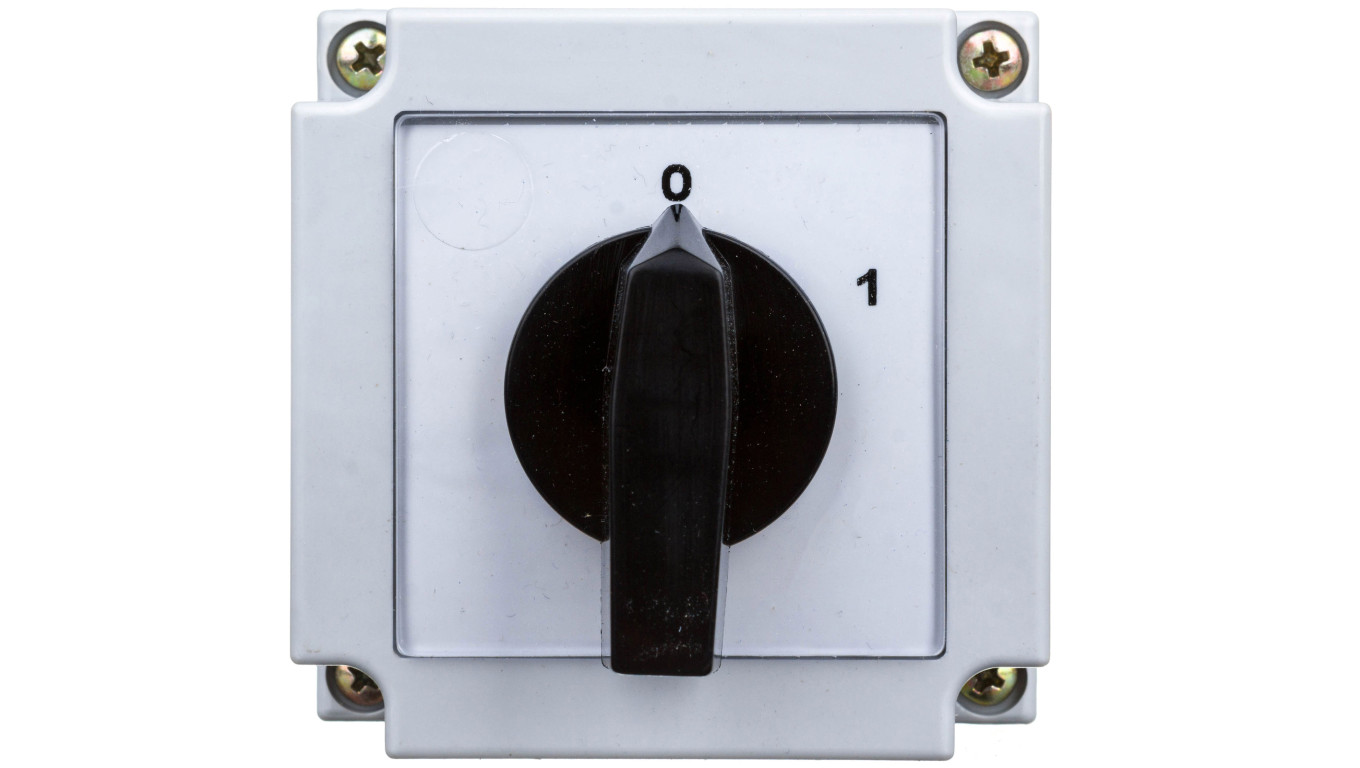 Łącznik krzywkowy 0-1 2P 10A w obudowie 4G10-91-PK R014 63-840395-011