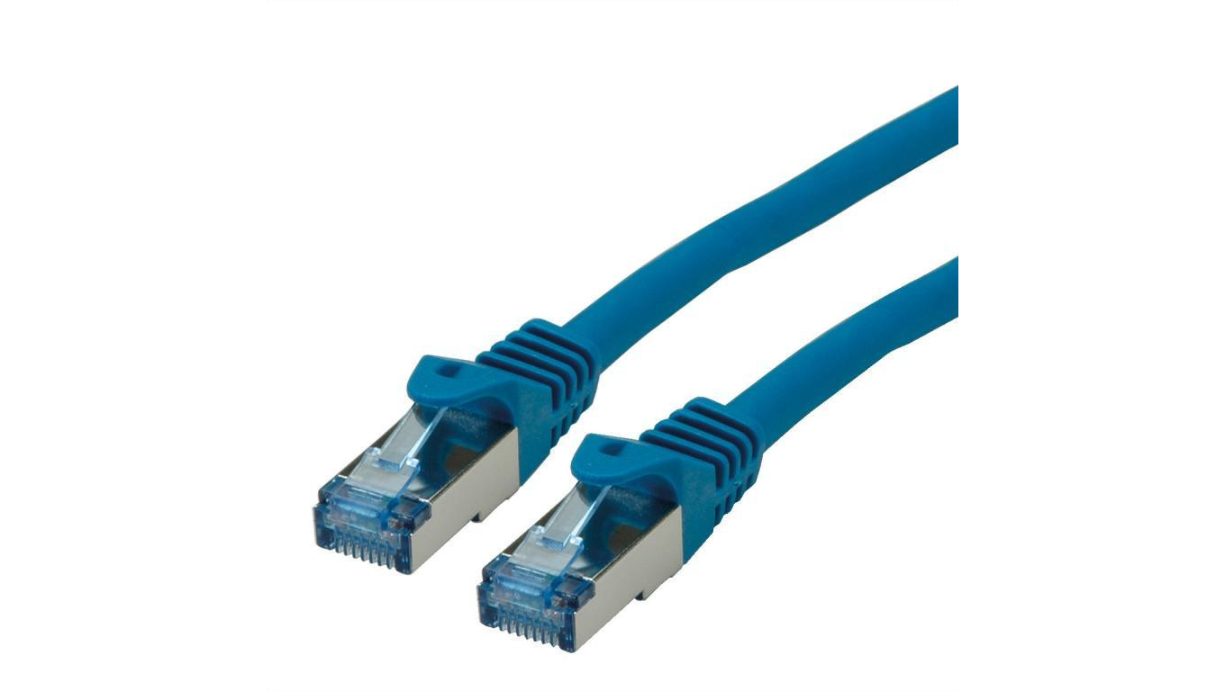ROLINE Kabel krosowy Cat.6A S/FTP (PiMF), Component Level, LSOH, niebieski, 1 m