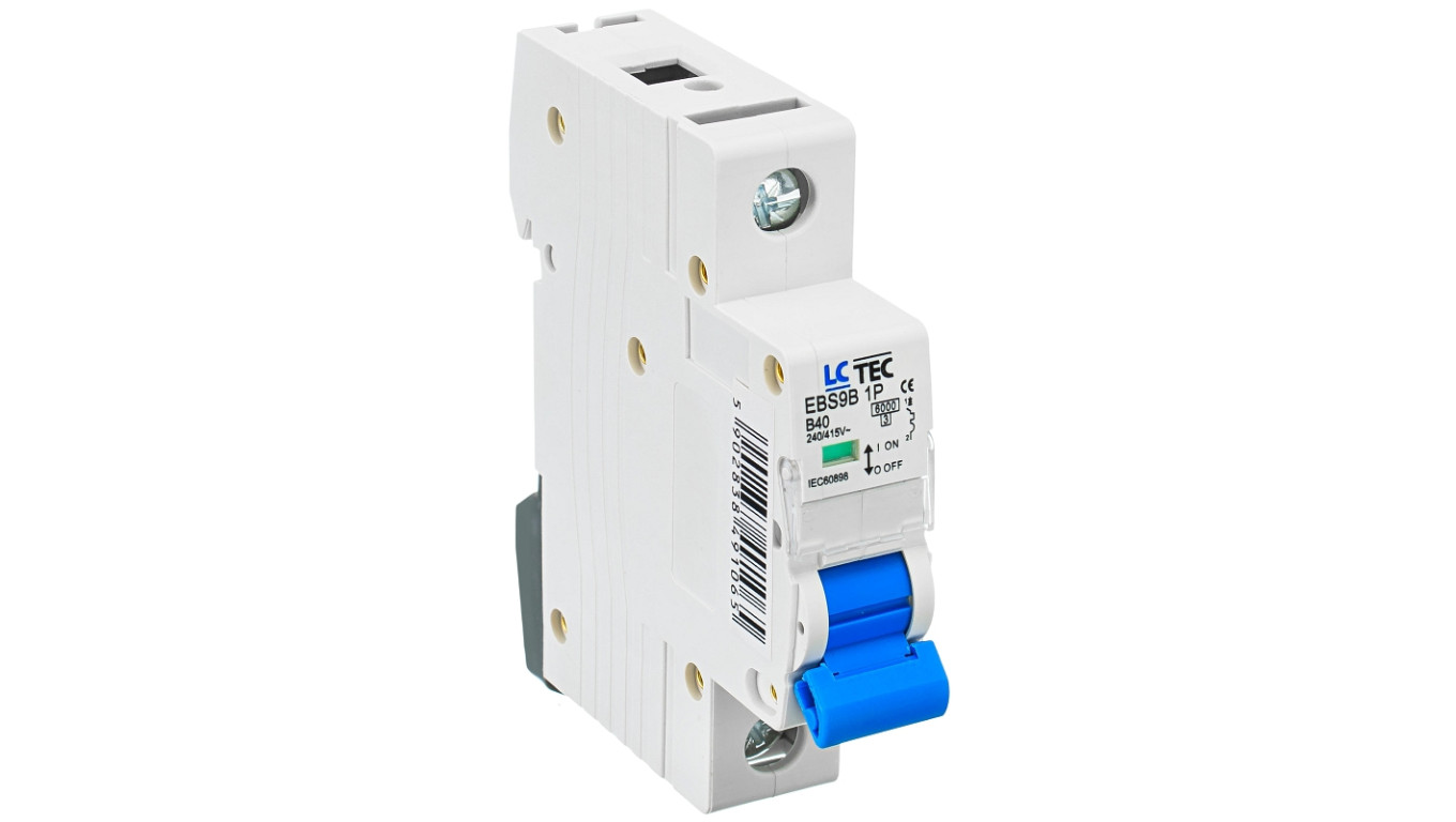 Wyłącznik nadprądowy 1P B 40A 6kA AC LC-Tec EBS9B-1B/40 LCTEC-EBS9B-1B/40