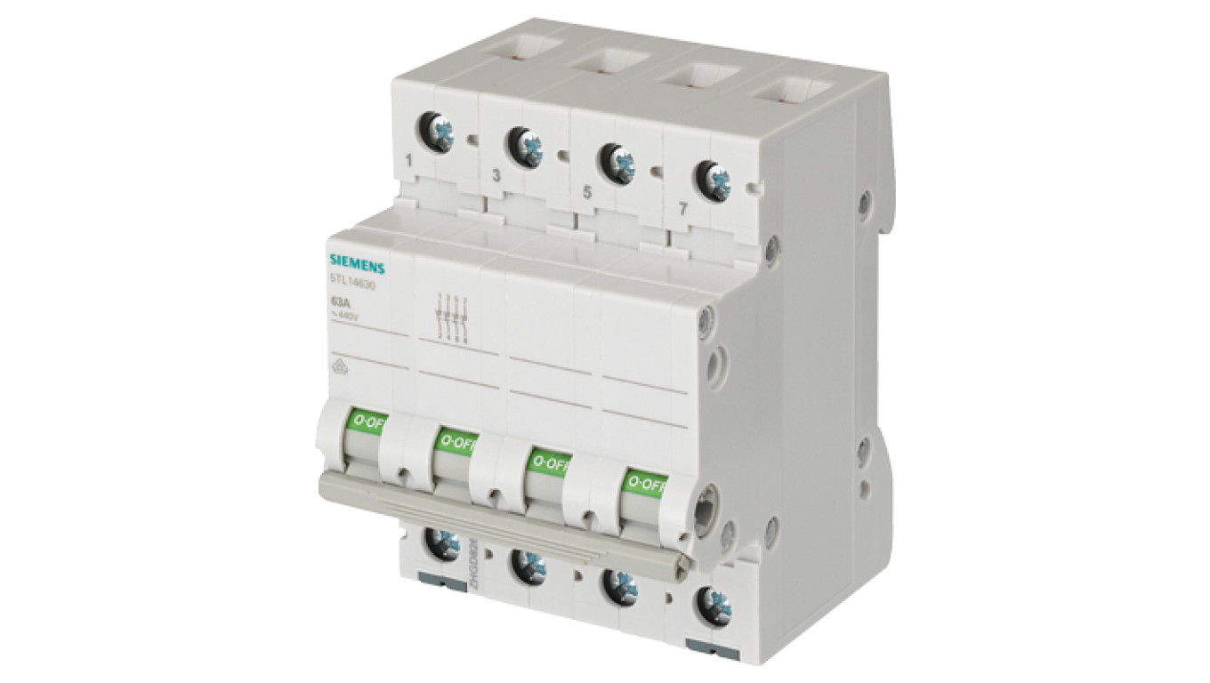 Rozłącznik modułowy 63A 4P 400V 5TL1463-0
