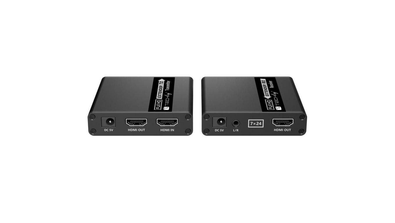 Extender HDMI 1080p Real Time Cat6/6a/7 do 70m EDID IR