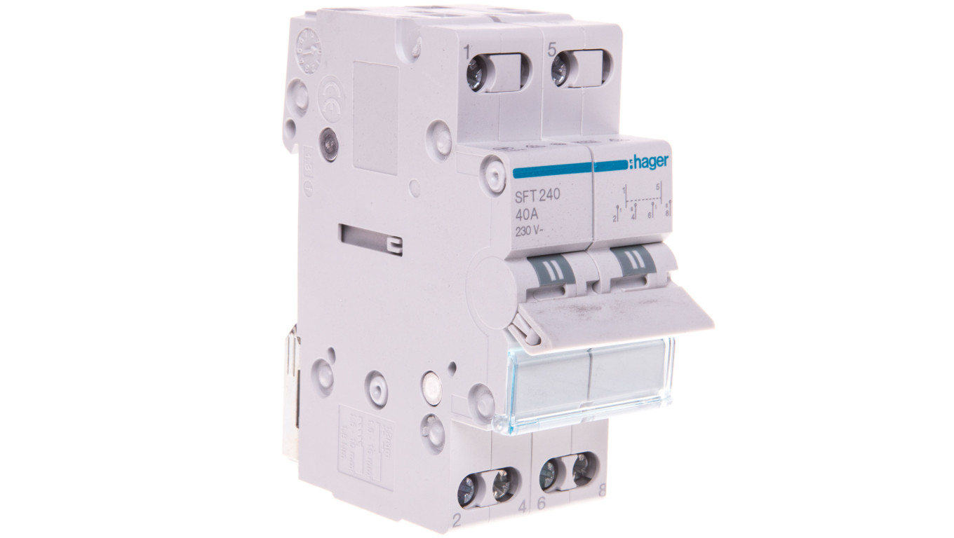 Przełącznik modułowy I-0-II 40A 2P SFT240