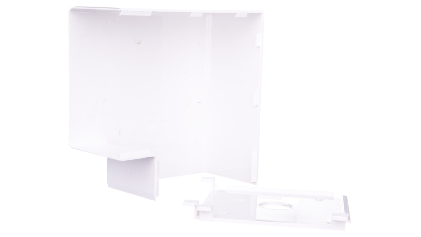 Simon Connect Kąt prosty płaski kanału kablowego Cabloplus PVC 90x55mm czysta biel TKA101208-9