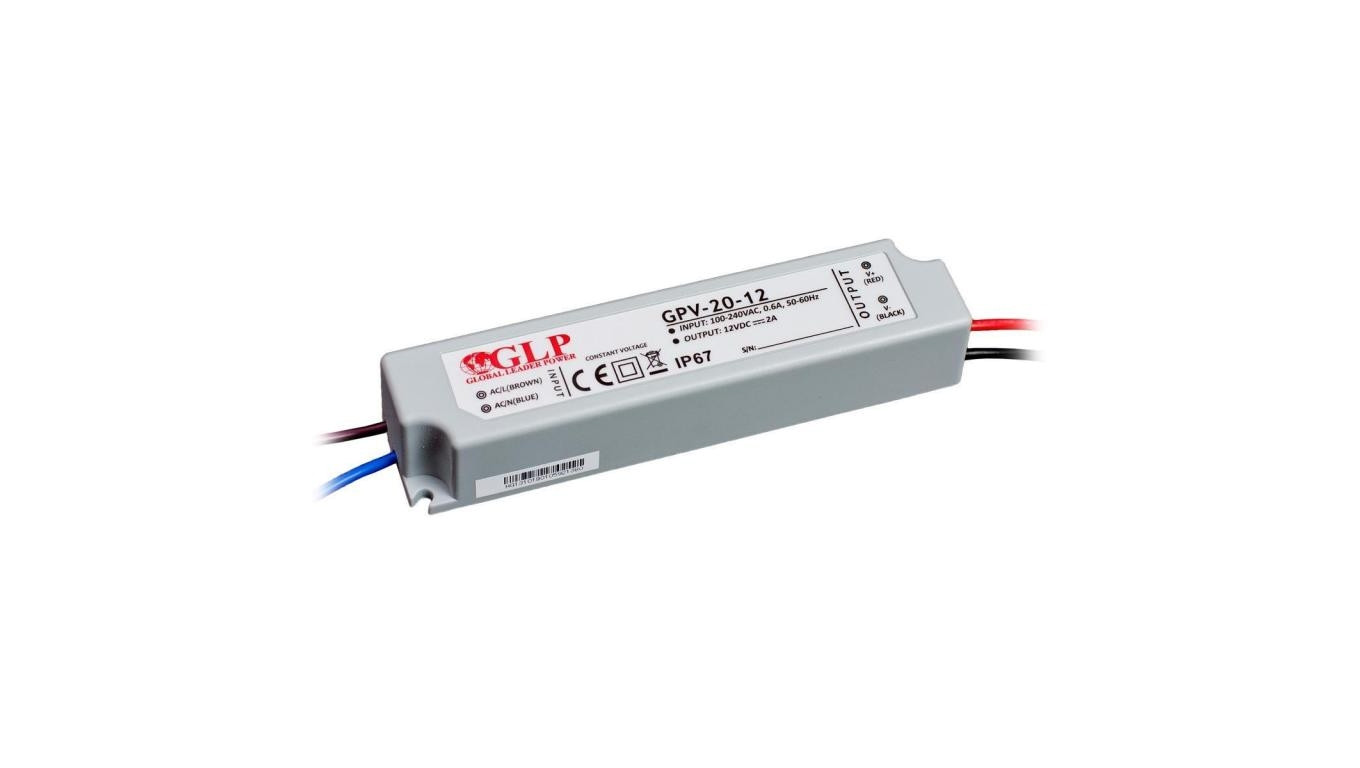 Zasilacz led GPV 24W 12V DC ip67 gpv-20-12 led glp