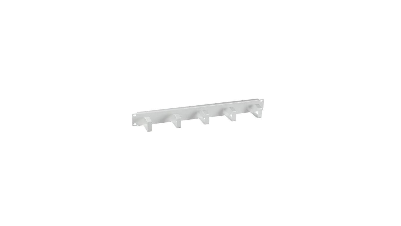 Oganizer kabli do szaf Rack 191U, 5 uchwytów, metal, szary