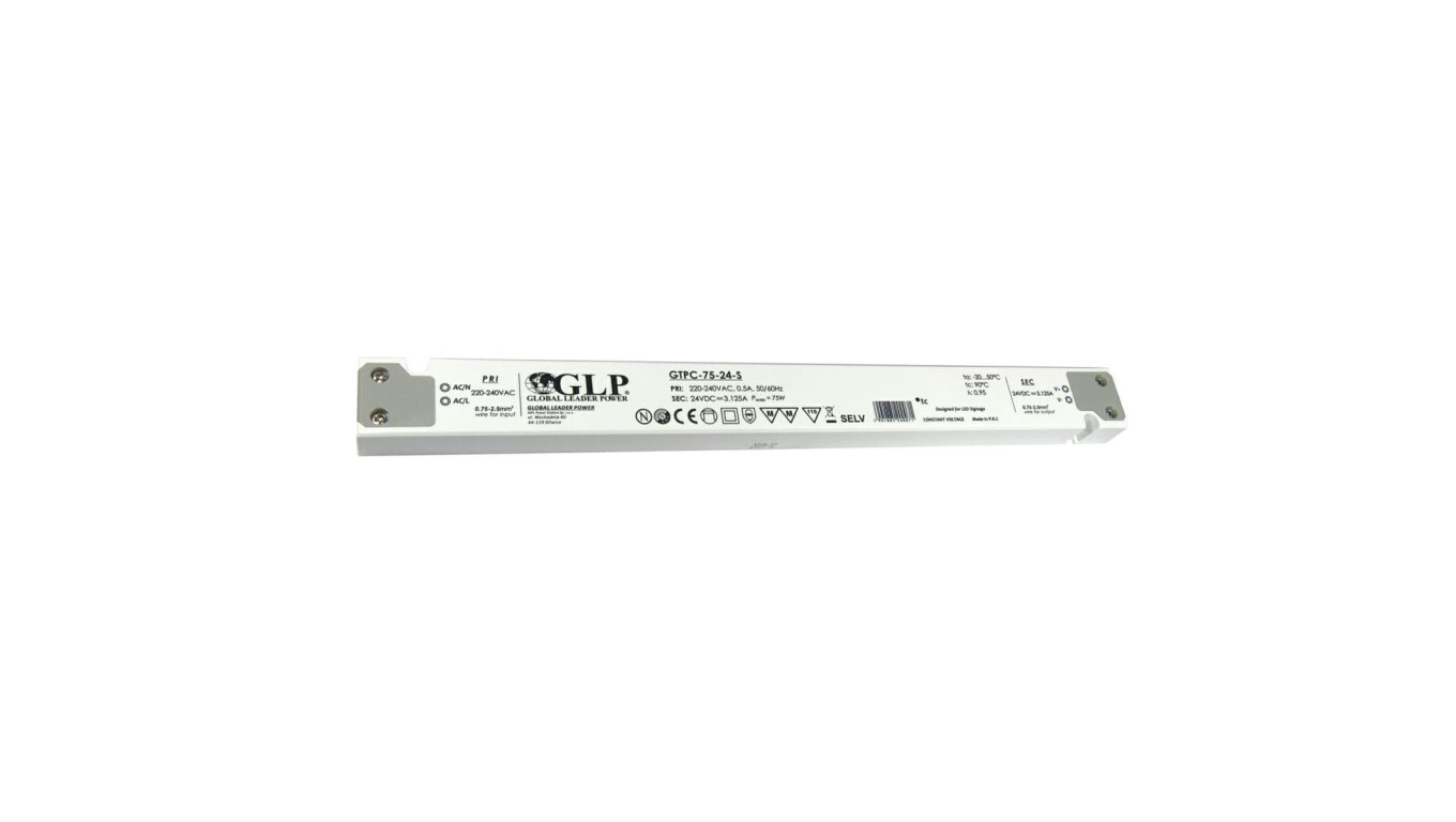 GLP Zasilacz LED GTPC-75-24-S 75W 24V DC 3,125A meblowy