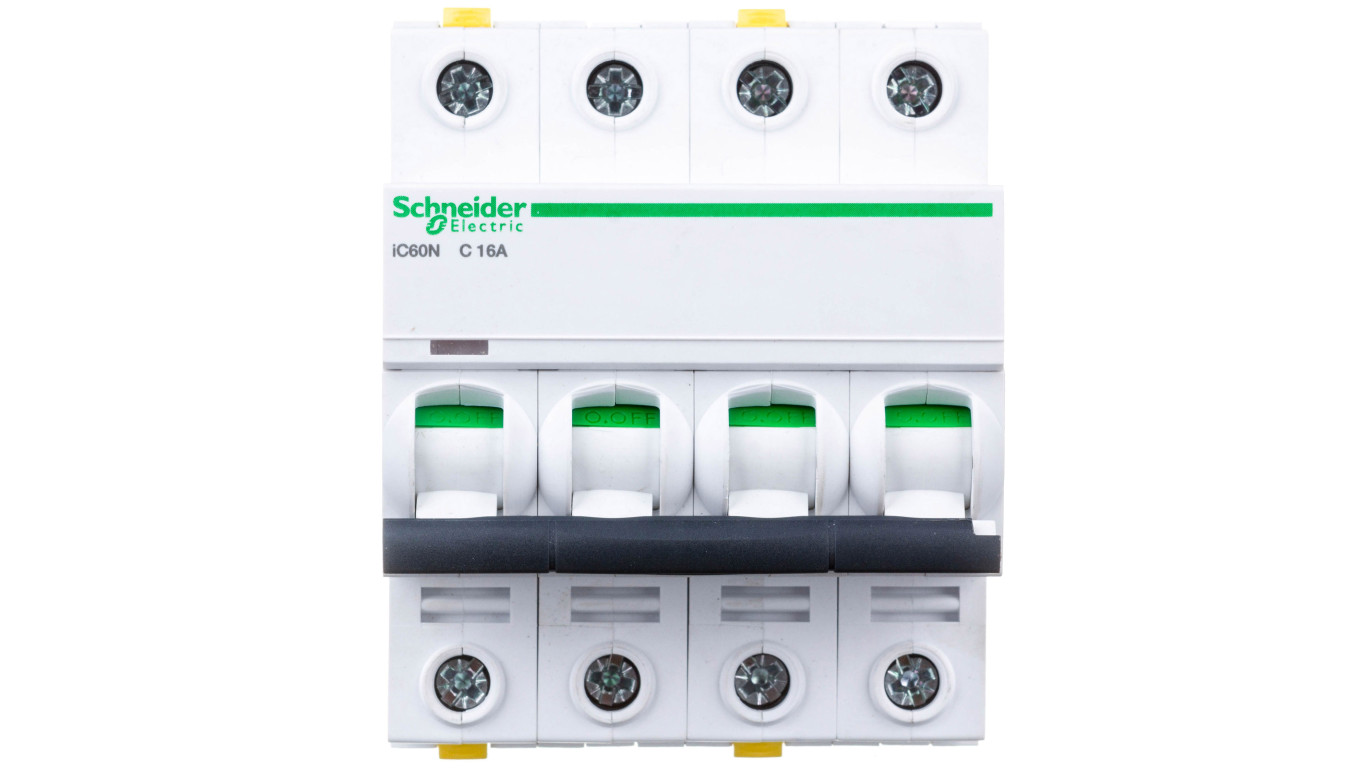 Wyłącznik nadprądowy 4P C 16A 6kA AC iC60N-C16-4 A9F04416