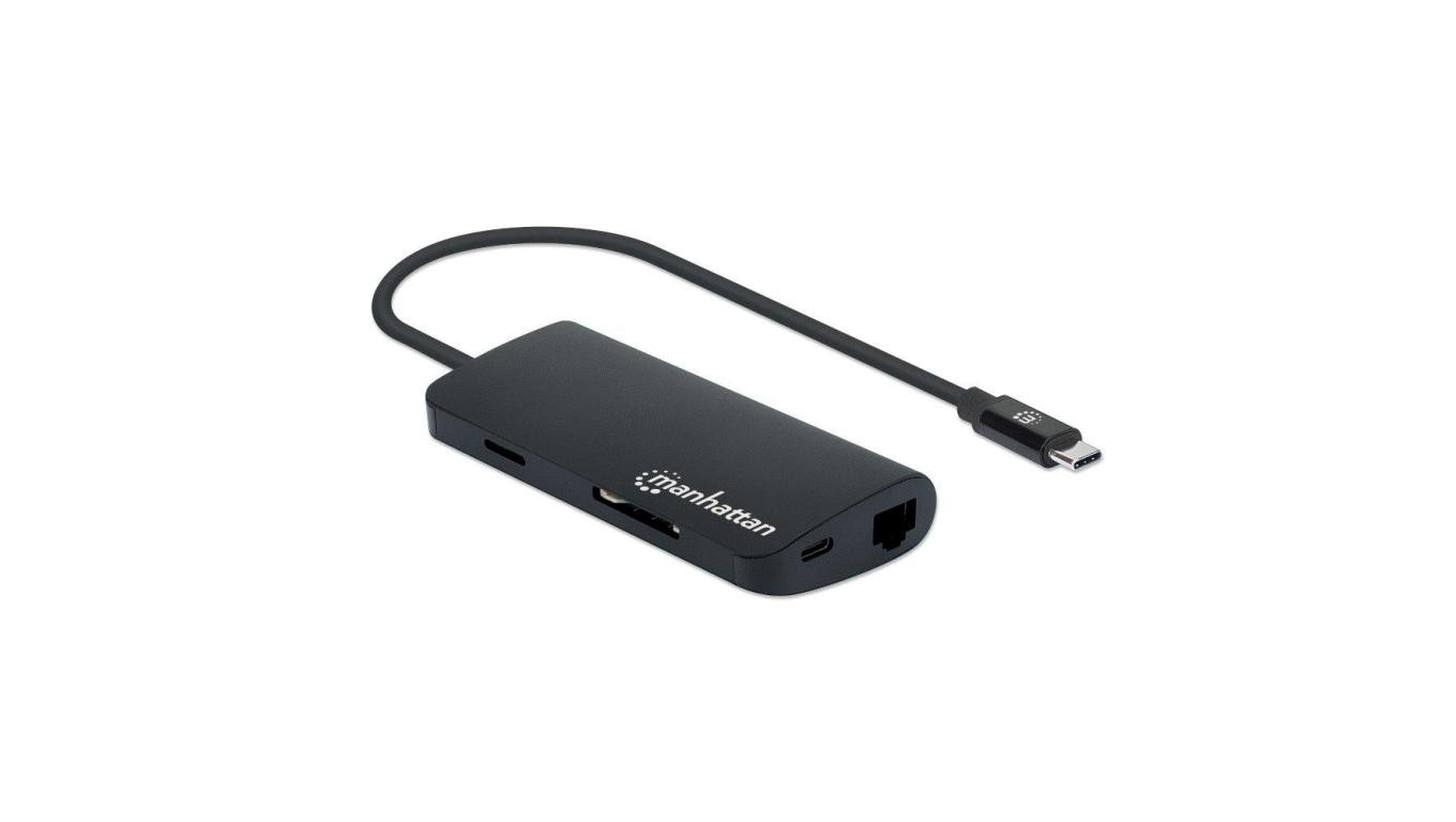 Adapter USB-C Multiport HDMI/3x USB-A/USB-C PD/RJ45/MicroSD