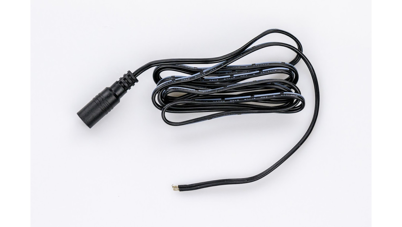 Przewód DC 1,5m z gniazdem 2,5x5,5 mm AWG20 2x0,5mm2 ESPE