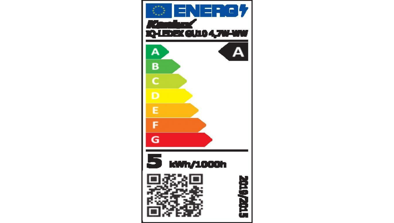 Żarówka LED GU10 IQ-LEDEX GU10 4,7W-WW 850lm 3000K barwa ciepła 5 lat Gwar. 36601