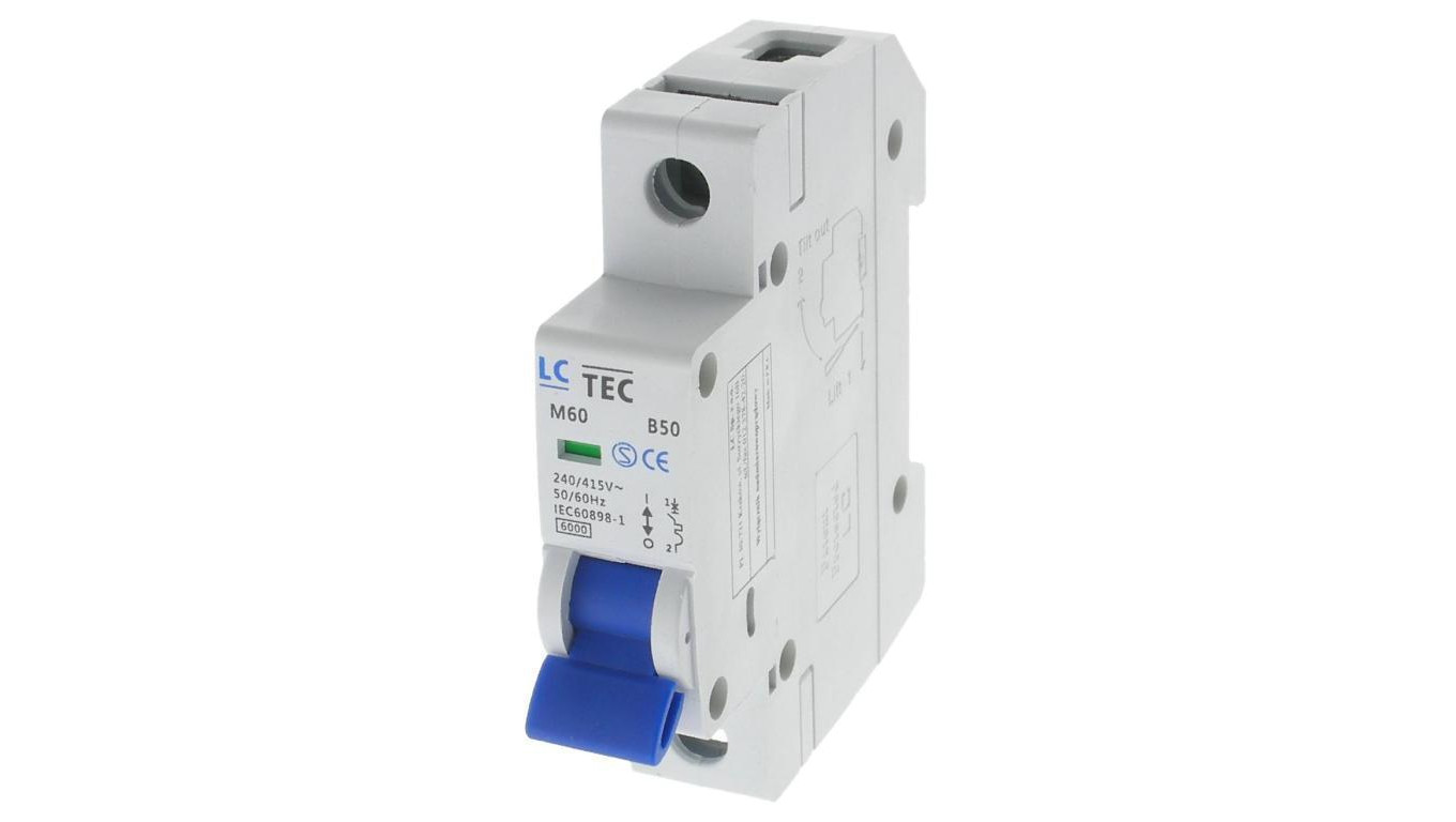 Wyłącznik nadprądowy M60 1P 1M 1F B 50A 6kA