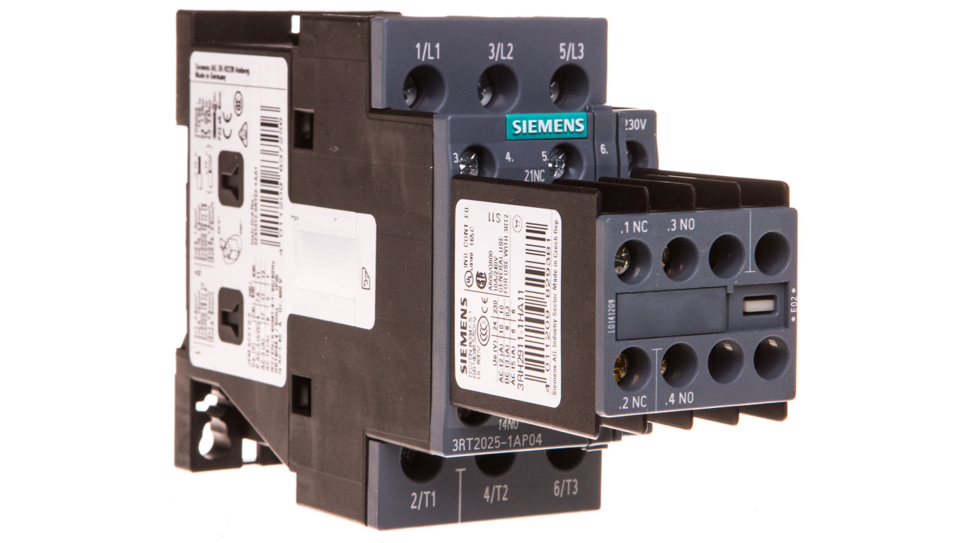 Stycznik mocy 17A 3P 230V AC 2Z 2R S0 3RT2025-1AP04