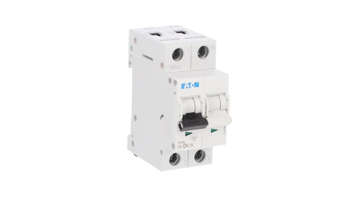 Wyłącznik nadprądowy 1P+N C 4A 6kA AC PL6-C4/1N 106030