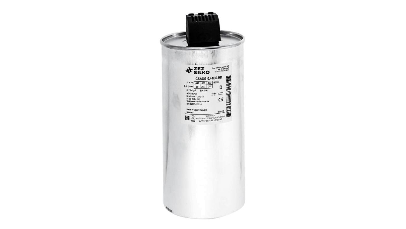 Kondensator 30kvar 440V Cn=3x164,42µF In=3x39,41A