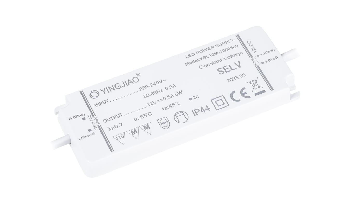 Zasilacz stałonapięciowy LED Yingjiao YSL12M 12V 0,5A 6W