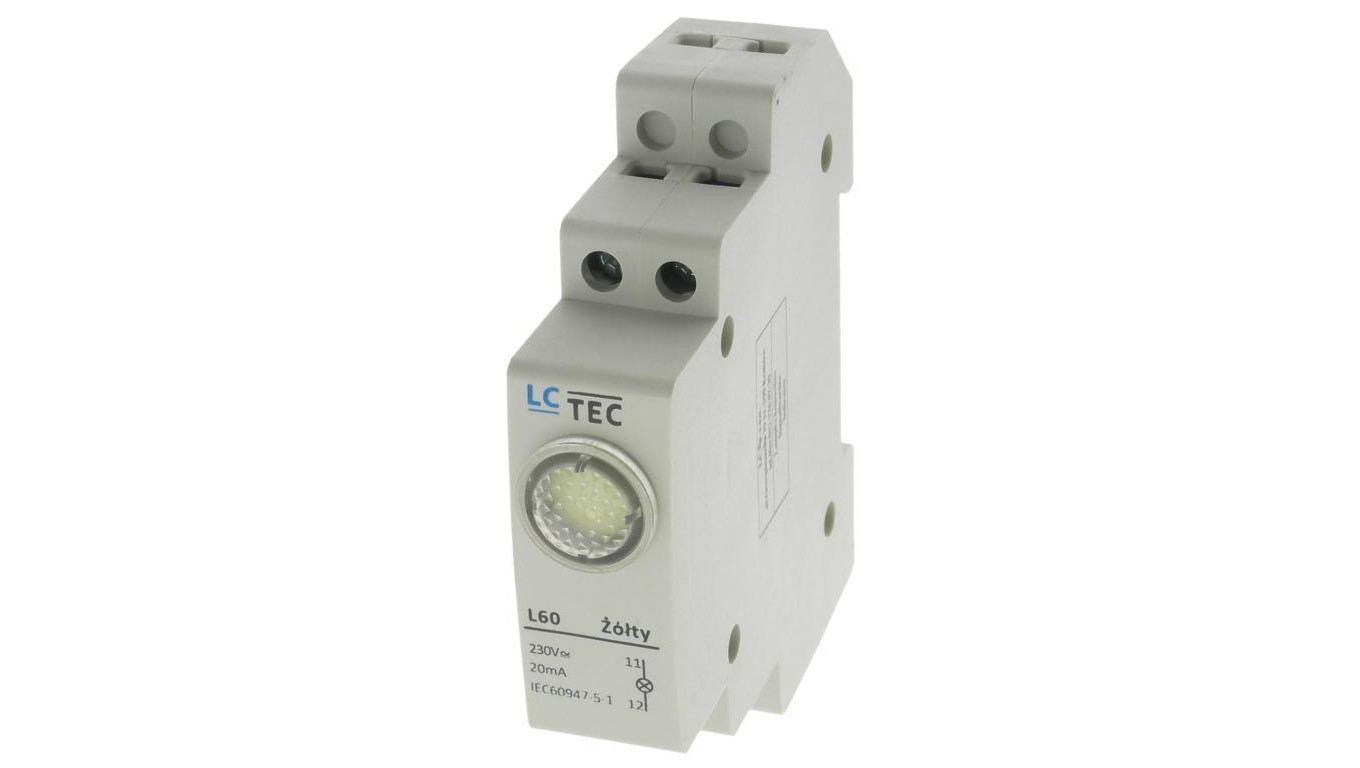 Lampka kontrolna modułowa sygnalizacyjna L60 żółta