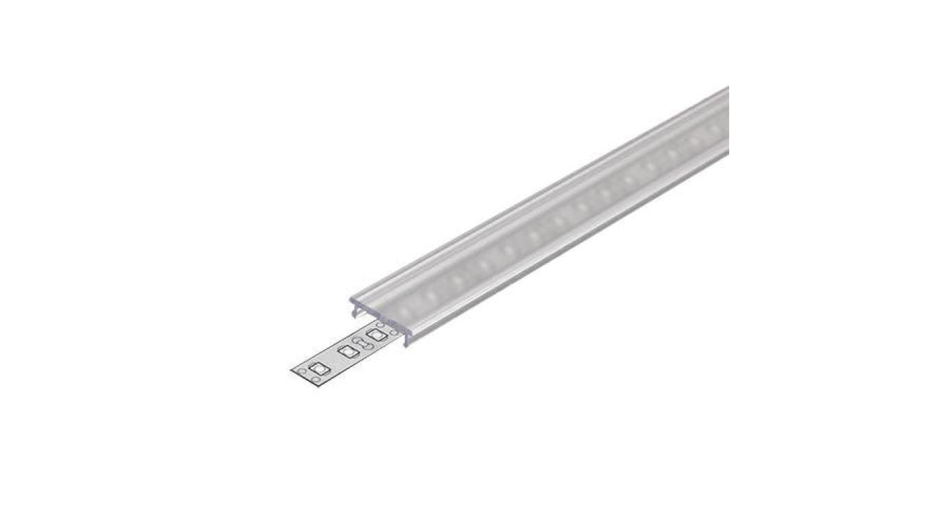 Przesłona do profil 1m (F) klik transpa surface14 corner14 groove14 linea-in20