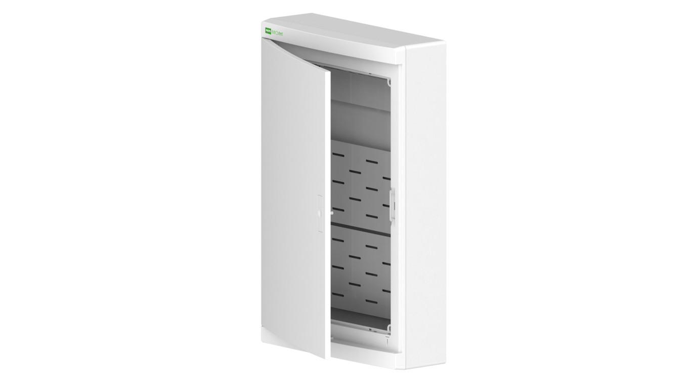 Rozdzielnica multimedialna Elegant 3x12 natynkowa IP40 N+PE drzwi białe 2445-20