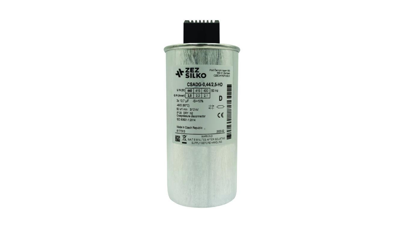Kondensator 2,5kvar 440V Cn=3x13,70µF In=3x3,3A