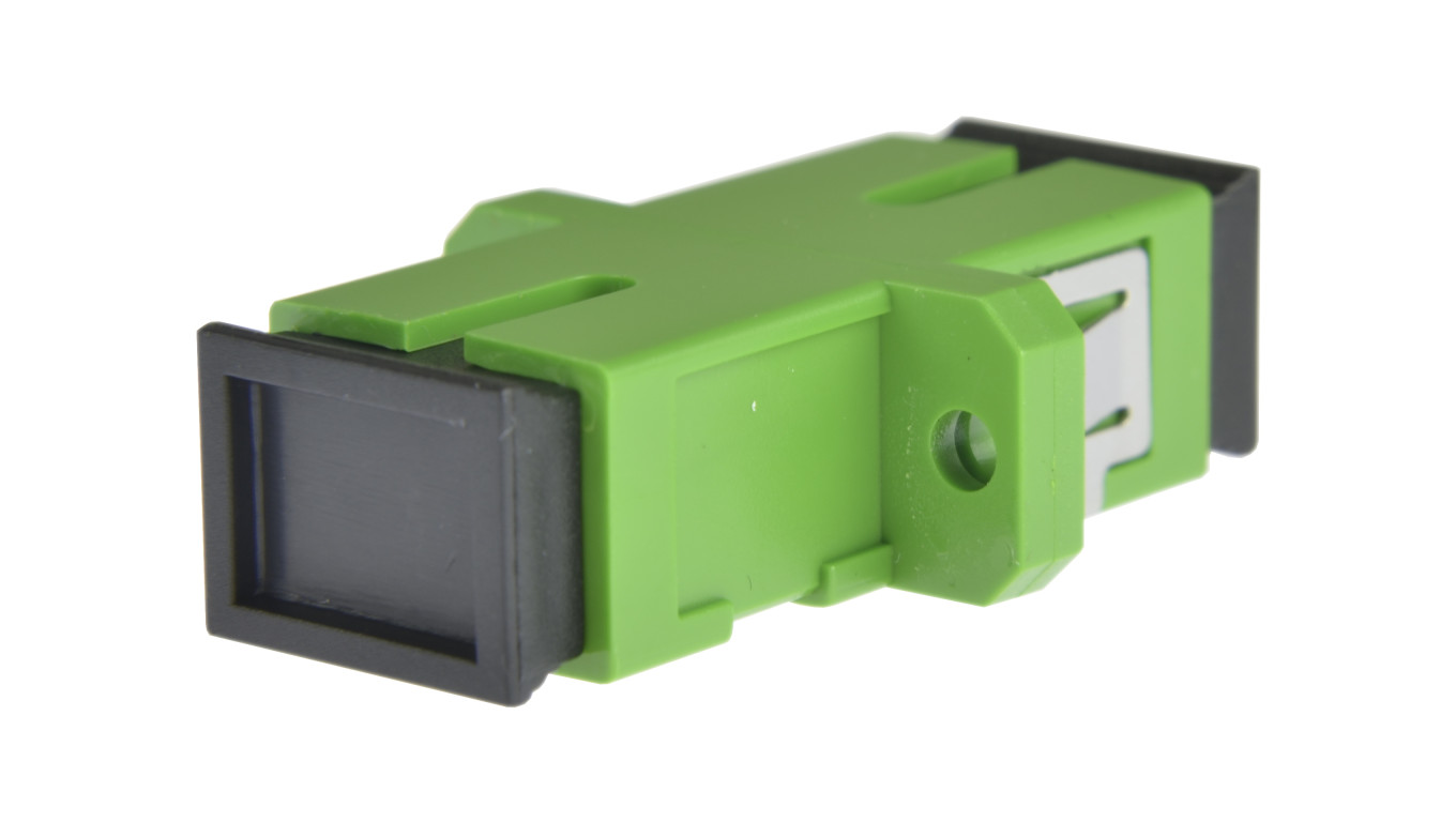 Adapter światłowodowy FO SM simplex SC/APC-SC/APC