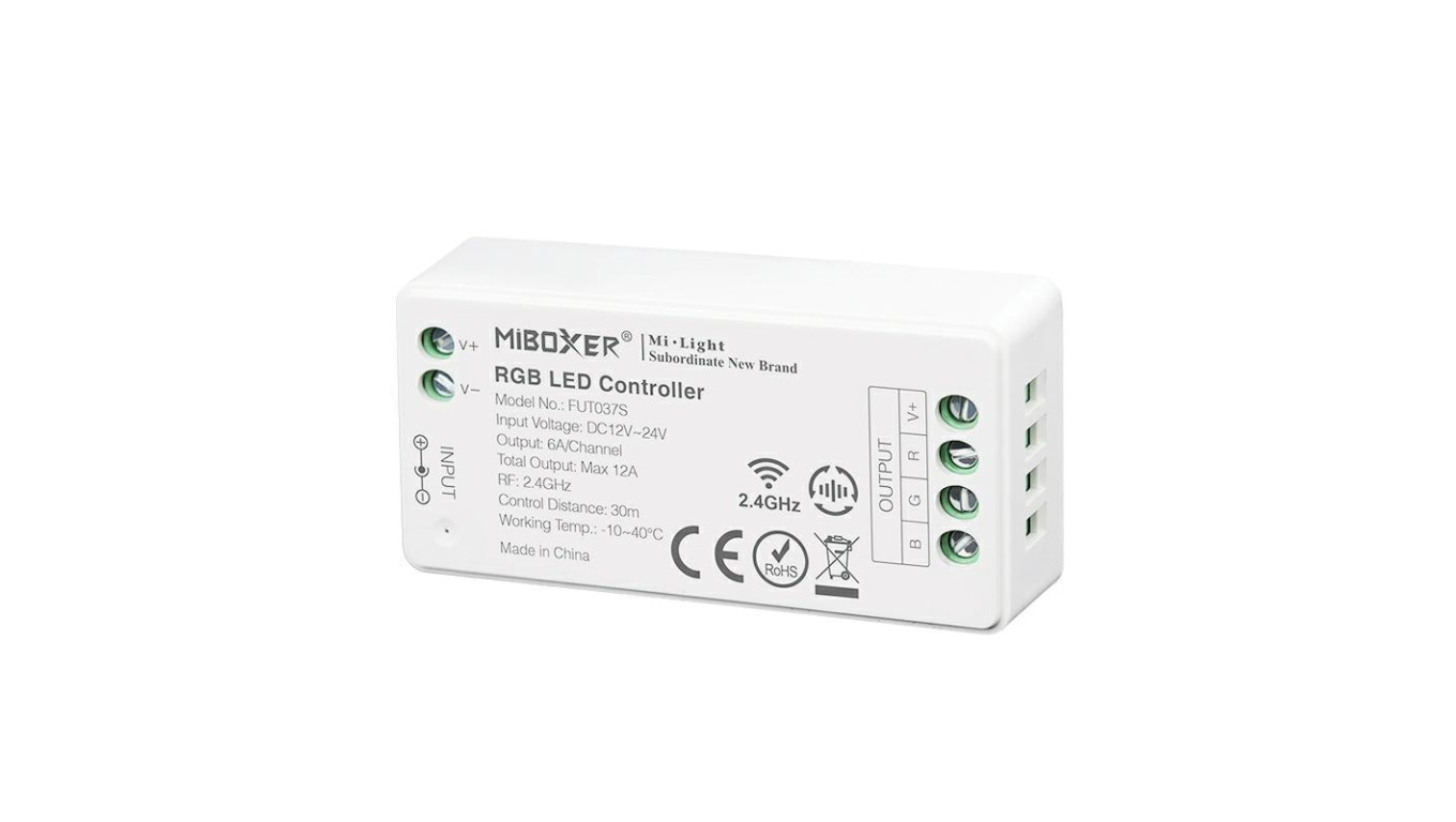 Kontroler led RGB strefowy 12A 144W 12V RF 2,4ghz MI-Light FUT037s
