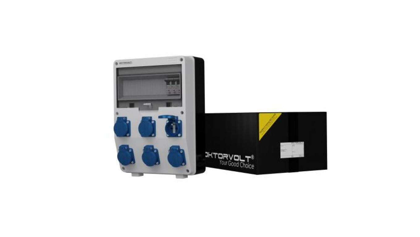 Rozdzielnica budowlana TD-S 6x230V gniazda Mennekes Doktorvolt 0595