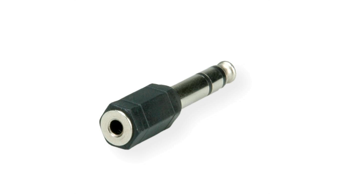 Adapter stereo ROLINE 6,35 mm męski - 3,5 mm żeński